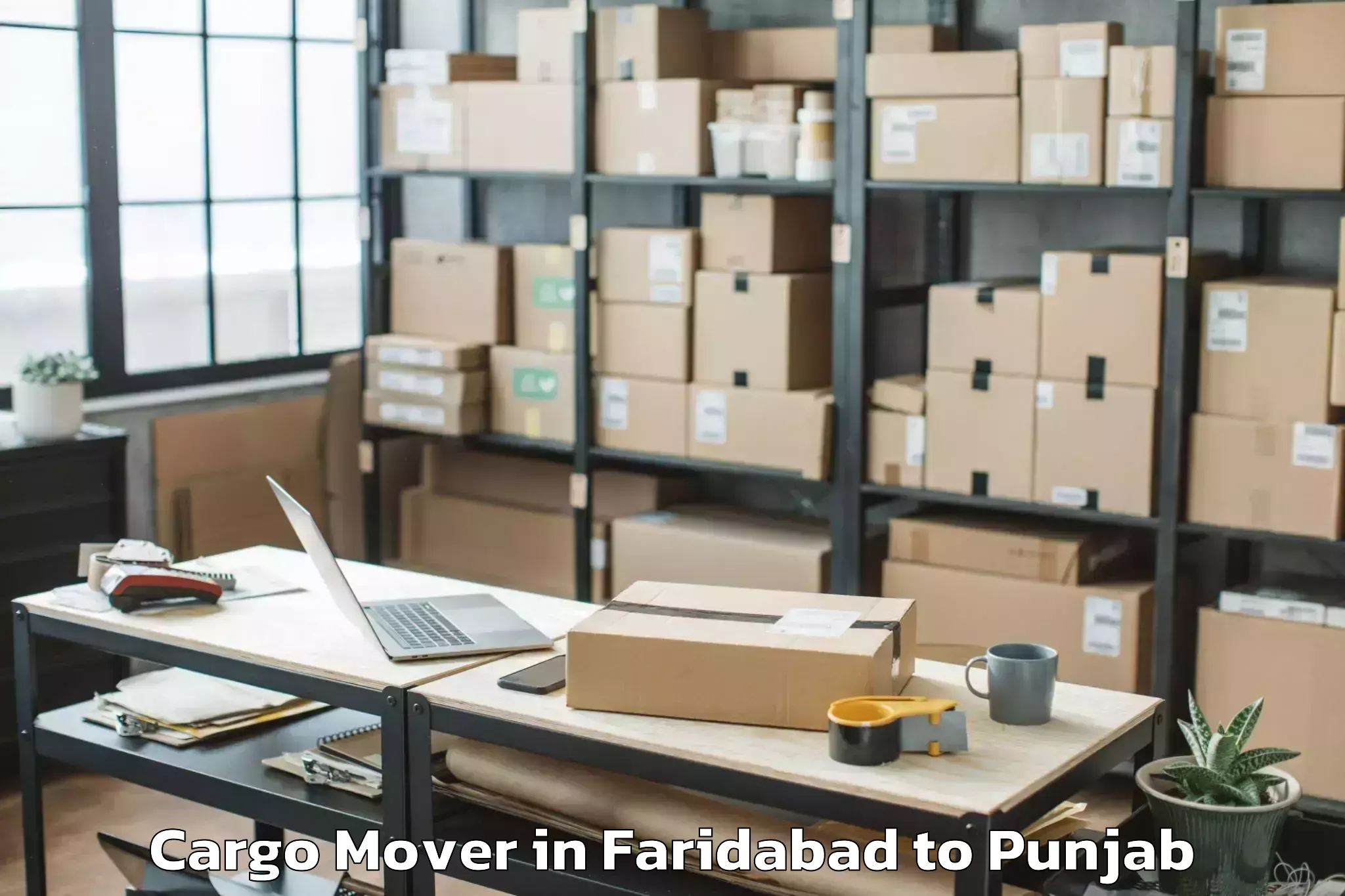 Quality Faridabad to Sunam Cargo Mover